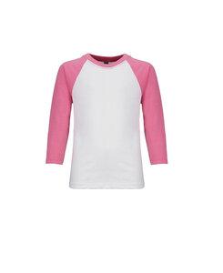 Next Level NL3352 - Youth CVC 3/4 Sleeve Raglan Tee