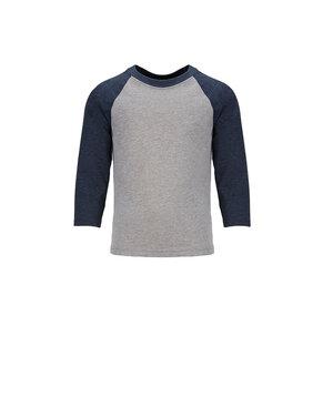 Next Level NL3352 - Youth CVC 3/4 Sleeve Raglan Tee