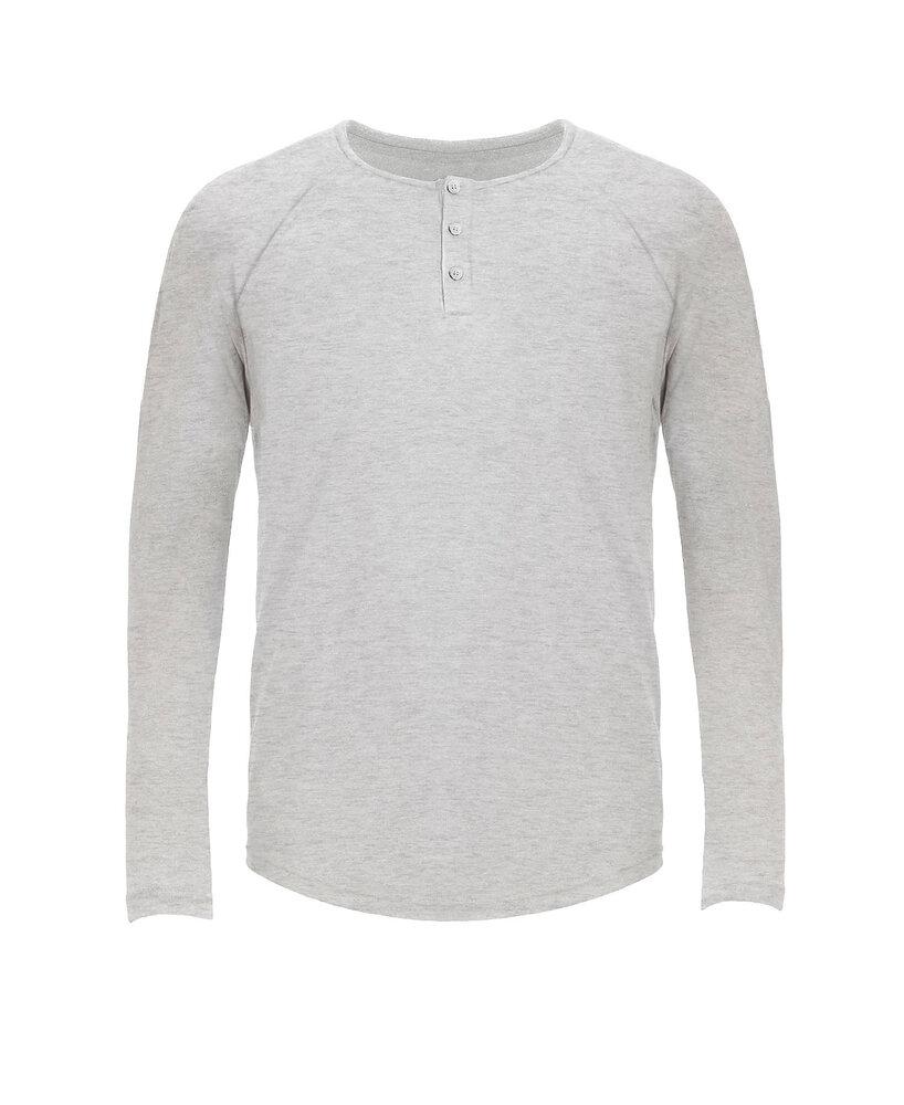 Next Level NL6072 - Men's Tri-Blend Long Sleeve Henley Tee