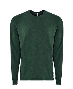 Next Level NL6411 - Adult Sueded Long Sleeve Tee Heather Forest Green