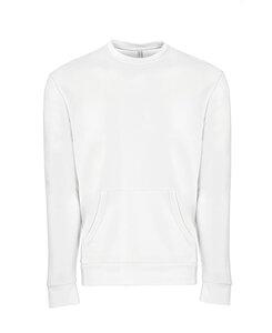 Next Level NL9001 - Unisex Fleece Crew with Pocket White