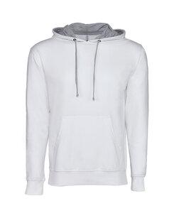 Next Level NL9301 - Unisex French Terry Pullover Hoody White/Heather Gray