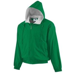 Augusta Sportswear 3280 - Hooded Taffeta Jacket/Fleece Lined Kelly