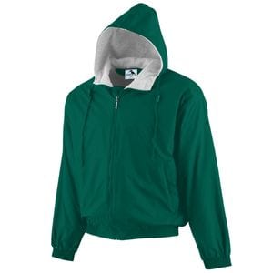 Augusta Sportswear 3280 - Hooded Taffeta Jacket/Fleece Lined Dark Green