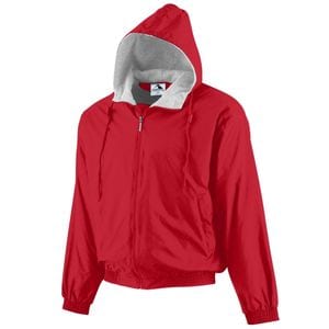 Augusta Sportswear 3280 - Hooded Taffeta Jacket/Fleece Lined Red
