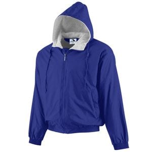 Augusta Sportswear 3280 - Hooded Taffeta Jacket/Fleece Lined Purple