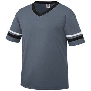 Augusta Sportswear 360 - Sleeve Stripe Jersey Graphite/Black/White