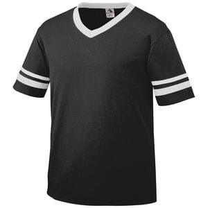 Augusta Sportswear 361 - Youth Sleeve Stripe Jersey Black/White