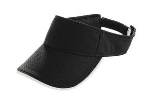 Augusta Sportswear 6223 - Athletic Mesh Two Color Visor Black/White