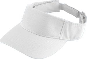 Augusta Sportswear 6225 - Sport Twill Visor White