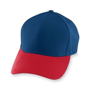 Augusta Sportswear 6235 - Athletic Mesh Cap Navy/Red