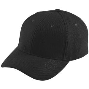 Augusta Sportswear 6266 - Youth Adjustable Wicking Mesh Cap Black