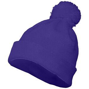 Augusta Sportswear 6816 - Pom Beanie Purple