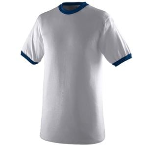Augusta Sportswear 710 - Ringer T Shirt Athletic Heather/Navy