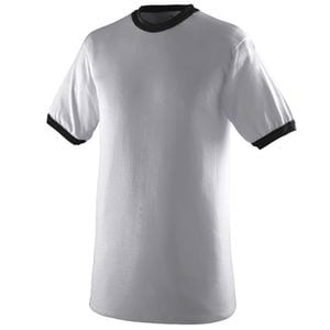 Augusta Sportswear 710 - Ringer T Shirt Athletic Heather/Black
