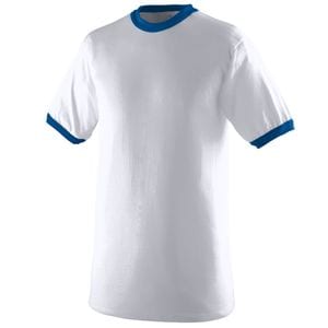 Augusta Sportswear 710 - Ringer T Shirt White/Royal