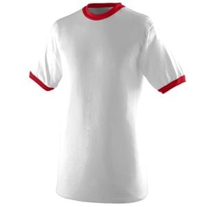 Augusta Sportswear 710 - Ringer T Shirt White/Red