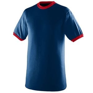 Augusta Sportswear 710 - Ringer T Shirt Navy/Red