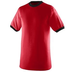 Augusta Sportswear 710 - Ringer T Shirt Red/Black