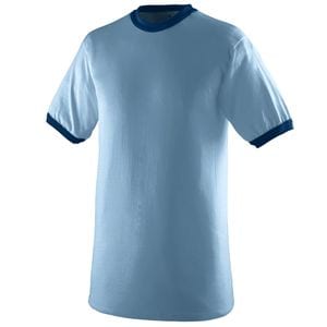 Augusta Sportswear 710 - Ringer T Shirt Light Blue/Navy