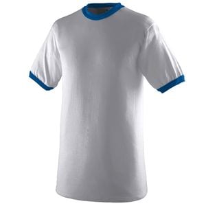 Augusta Sportswear 711 - Youth Ringer T Shirt Athletic Heather/Royal