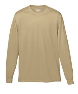 Augusta Sportswear 788 - Adult Wicking Long Sleeve T Shirt Vegas Gold