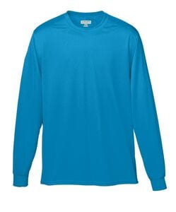 Augusta Sportswear 788 - Adult Wicking Long Sleeve T Shirt Power Blue