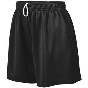 Augusta Sportswear 961 - Girls Wicking Mesh Short Black