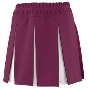 Augusta Sportswear 9115 - Ladies Liberty Skirt Maroon/White