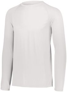 Augusta Sportswear 2796 - Youth Attain Wicking Long Sleeve Shirt White