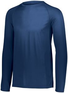 Augusta Sportswear 2796 - Youth Attain Wicking Long Sleeve Shirt Navy