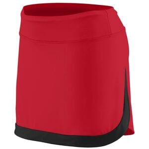 Augusta Sportswear 2410 - Ladies Action Color Block Skort Red/Black