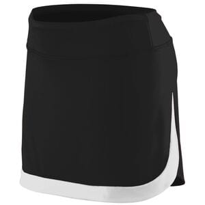 Augusta Sportswear 2410 - Ladies Action Color Block Skort Black/White