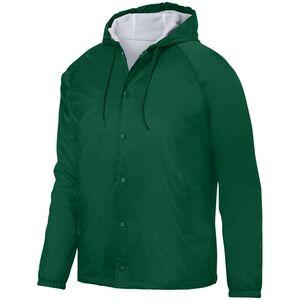 Augusta Sportswear 3102 - Hooded Coach's Jacket Dark Green