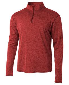 A4 A4N4010 - Adult Inspire 1/4 Zip Red