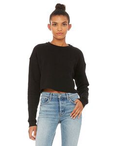 BELLA+CANVAS B7503 - Women's Cropped Crew Fleece Black