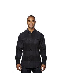 Burnside BN8219 - Adult Snap Flannel Shirt Black