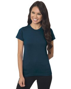 Bayside 4990 - Ladies Jersey T-Shirt Heather Navy