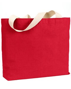 Bayside BS600 - Cotton Canvas Jumbo Tote Red