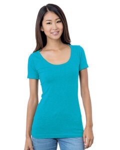 Bayside BA3405 - Youth Wide Scoop Neck T-Shirt Turquoise