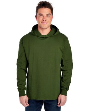 Fruit of the Loom 4930LSH - Mens HD Cotton Jersey Hooded T-Shirt