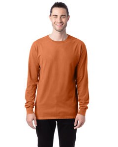 ComfortWash by Hanes GDH200 - Unisex Garment-Dyed Long-Sleeve T-Shirt Texas Orange