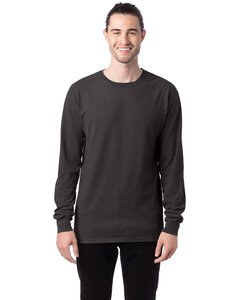 ComfortWash by Hanes GDH200 - Unisex Garment-Dyed Long-Sleeve T-Shirt New Railroad