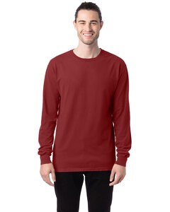 ComfortWash by Hanes GDH200 - Unisex Garment-Dyed Long-Sleeve T-Shirt Cayenne