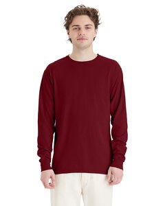 ComfortWash by Hanes GDH200 - Unisex Garment-Dyed Long-Sleeve T-Shirt Garnet