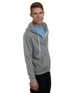 Bayside BA875 - Unisex Full-Zip Fashion Hooded Sweatshirt Dark Ash