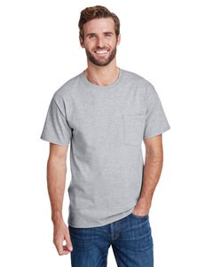 Hanes W110 - Adult Workwear Pocket T-Shirt Light Steel