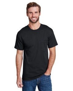Hanes W110 - Adult Workwear Pocket T-Shirt Black