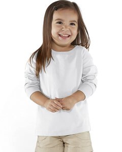 Rabbit Skins RS3302 - Toddler Long-Sleeve Fine Jersey T-Shirt White