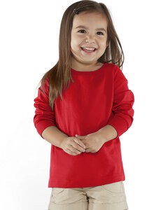Rabbit Skins RS3302 - Toddler Long-Sleeve Fine Jersey T-Shirt Red